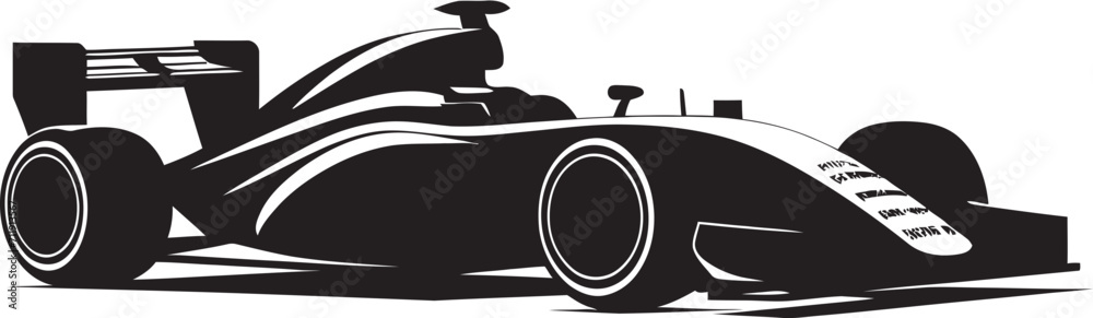 Velocity Vortex Emblem Racing Car Vector Logo for Formula 1 Speed 
