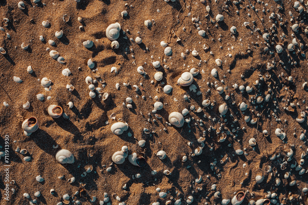 Seashells in the sand