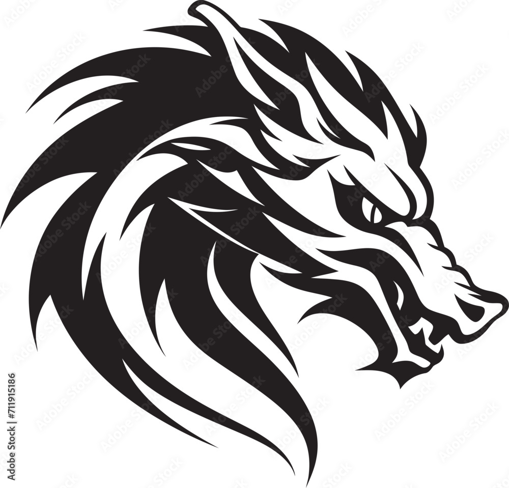 Serpent Sovereignty Insignia Kuei Dragon Vector Logo for Mythical Dominion Serpent Sovereignty Insignia Kuei Dragon Vector Logo for Mythical Dominion