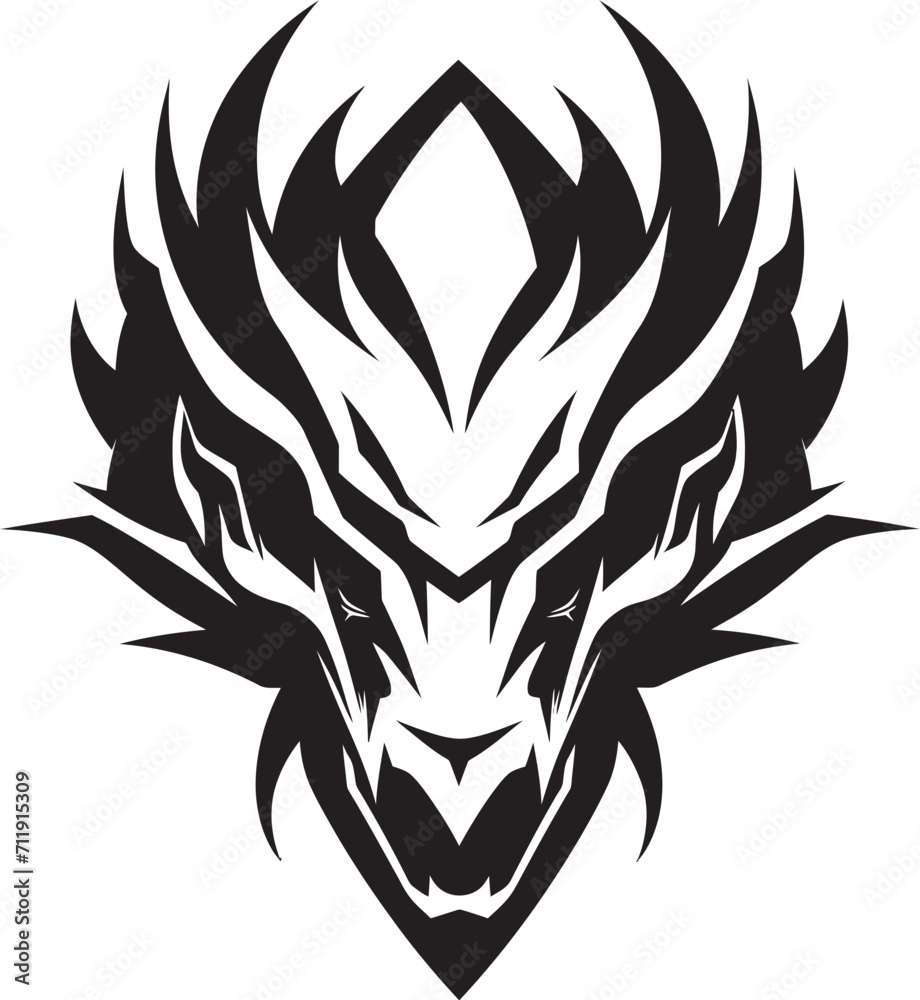 Mystic Kuei Dragon Crest Vector Design for Legendary Majesty 