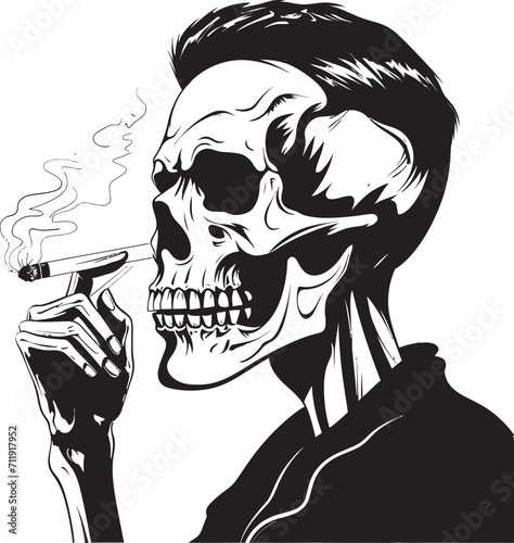Classic Cigarette Badge Timeless Panache for Smoking Gentleman Icon 