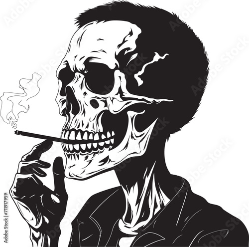 Sophisticated Stogie Badge Elegant Branding for Smoking Gentleman 
