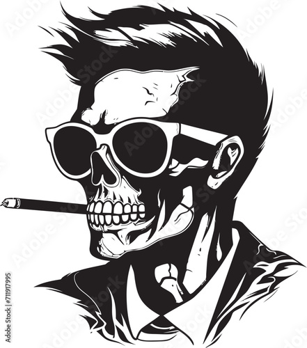 Sophisticated Stogie Badge Elegant Branding for Smoking Gentleman 