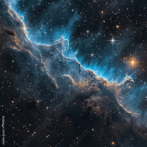 Nebula's Unfurling: Night's Tapestry Revealed