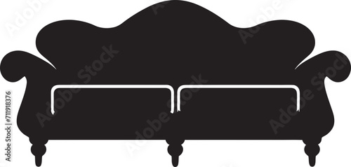 Plush Panache Crest Luxurious Sofa Seat Logo for Elegant Living Spaces 