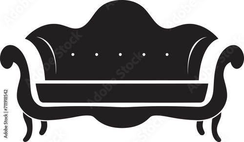 Plush Panache Badge Luxurious Sofa Seat Icon for Upscale Interiors 