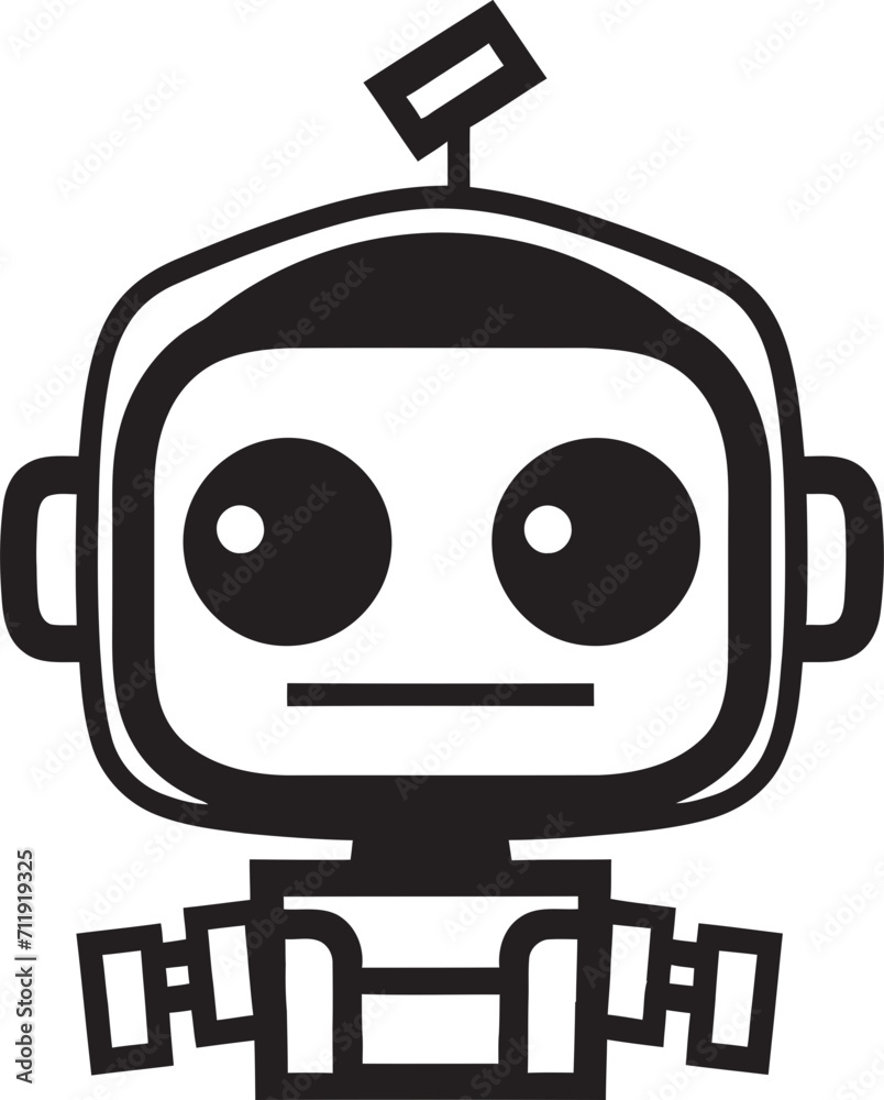 Whiz Widget Crest Cute Robot Logo for Tech Conversations Whiz Widget Crest Cute Robot Logo for Tech Conversations