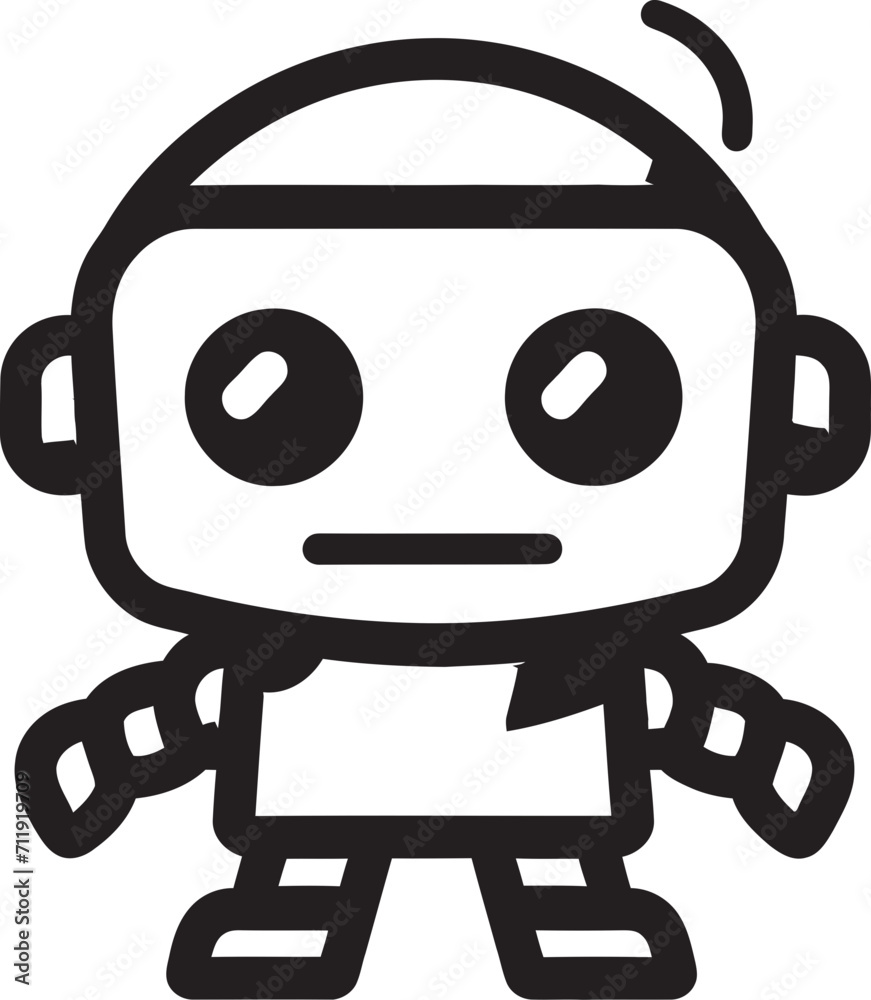 Nano Nudge Insignia Tiny Robot Chatbot Icon for Digital Assistance Nano Nudge Insignia Tiny Robot Chatbot Icon for Digital Assistance