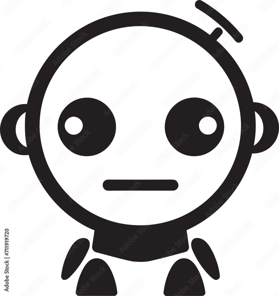 Pocket Pal Insignia Cute Robot Chatbot Logo in Compact Design Pocket Pal Insignia Cute Robot Chatbot Logo in Compact Design