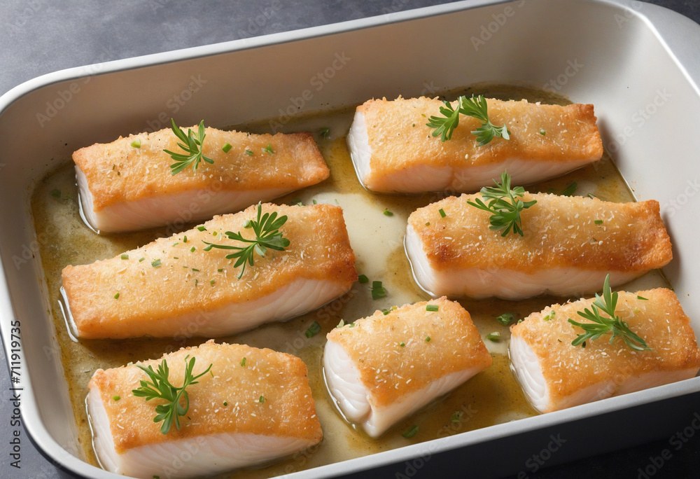 Baked Fish Close-Up