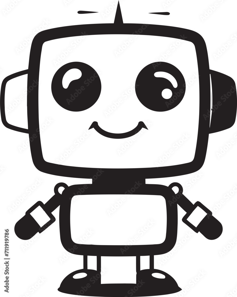 Digi Buddy Insignia Adorable Robot Logo for Digital Connections Digi Buddy Insignia Adorable Robot Logo for Digital Connections