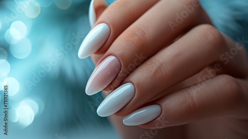 a woman s hand with a manicure
