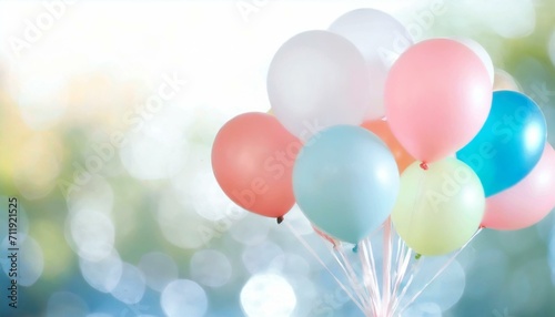 Colorful balloons decoration, party celebration concept