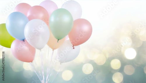 Colorful balloons decoration, party celebration concept
