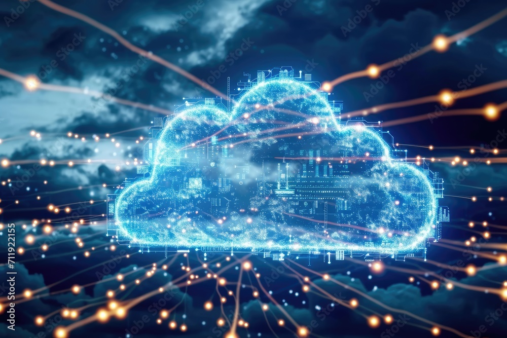 Cloud Computing Technology Cloud computing network data storage technology service Cyber security, Blockchain