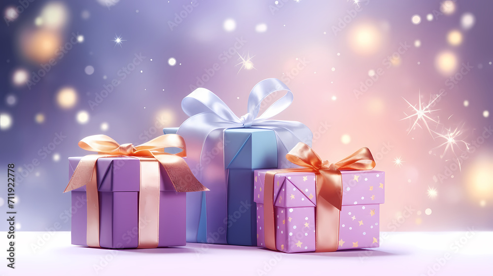 Gift box background with copy space for Christmas gifts, holidays or birthdays Gift box background with copy space for Christmas gifts, holidays or birthdays