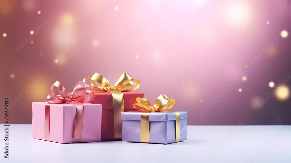 Gift box background with copy space for Christmas gifts, holidays or birthdays Gift box background with copy space for Christmas gifts, holidays or birthdays