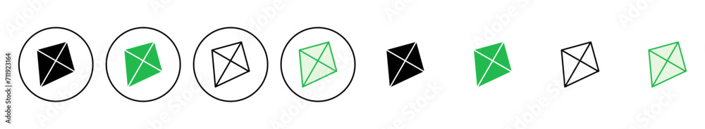 Kite icon set. kite vector icon. Kite icon set. kite vector icon.