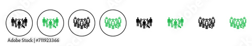 Hiring icon set. Search job vacancy icon. Human resources concept. Recruitment