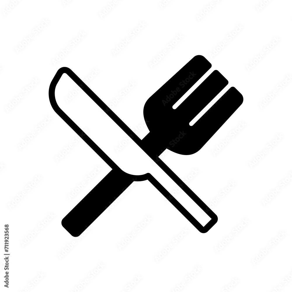 fork and knife icon symbol vector template fork and knife icon symbol vector template