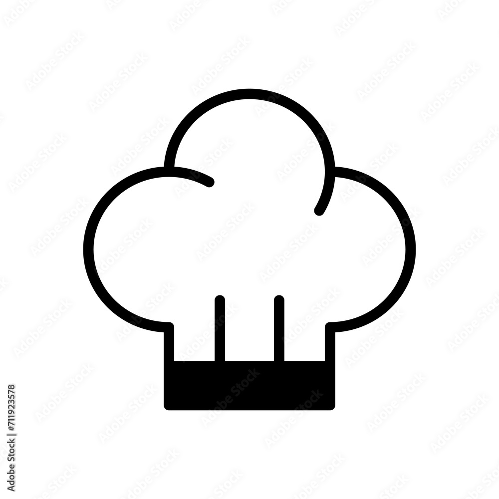 chef hat icon symbol vector template chef hat icon symbol vector template
