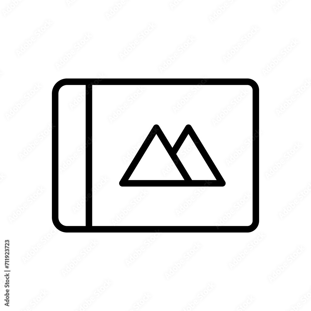 sketchbook icon symbol vector template sketchbook icon symbol vector template