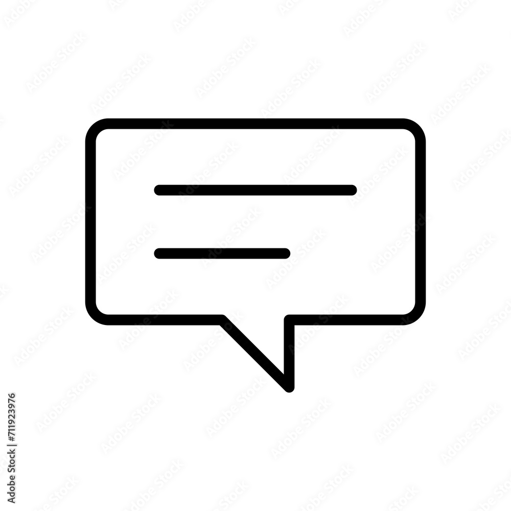 message bubble icon symbol vector template message bubble icon symbol vector template