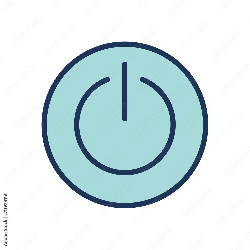 Power button icon symbol vector template Power button icon symbol vector template