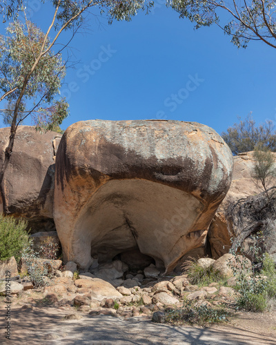 Hippo's Yawn granite rock formation, Hyden, Western Australia - a pleasant 1.4km walk from Wave Rock