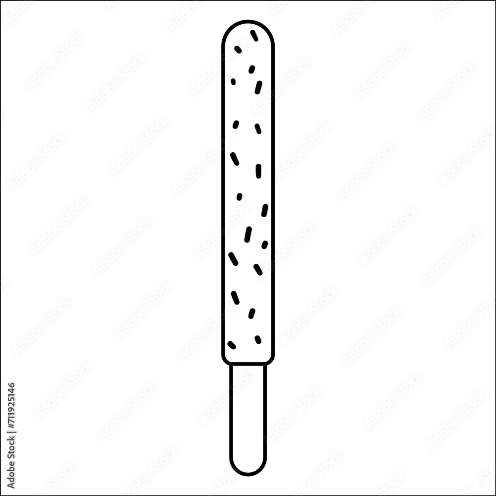 chocolate sticks vector day line icon element chocolate sticks vector day line icon element