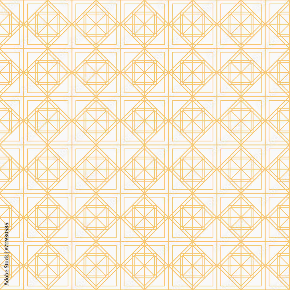 Seamless abstract geometric background with squares. Ethnic pattern with decorative elements for fabric background surface design packaging Vector illustration Seamless abstract geometric background with squares. Ethnic pattern with decorative elements for fabric background surface design packaging Vector illustration