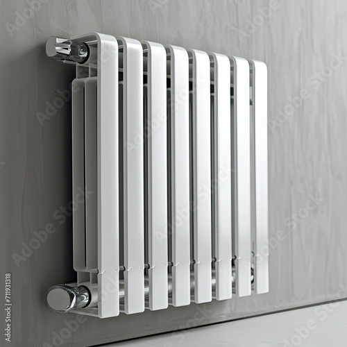 Wallpaper Mural Oil-Filled Radiator on Sleek Silver Backdrop Torontodigital.ca