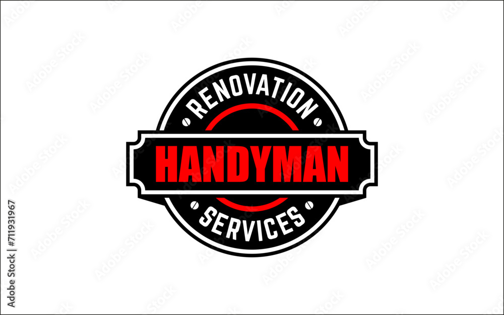 Obraz premium Illustration vector graphic of construction, home repair, renovation, and building concept logo design template