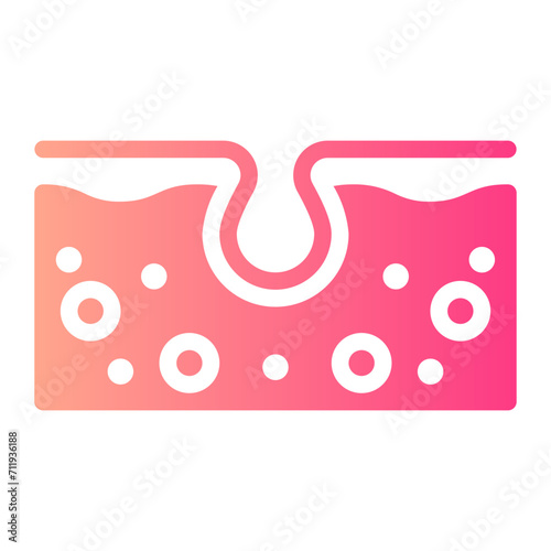 pore gradient icon
