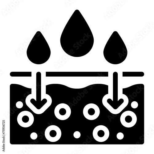 absorbent glyph icon