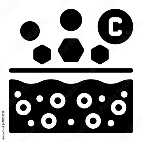 collagen glyph icon