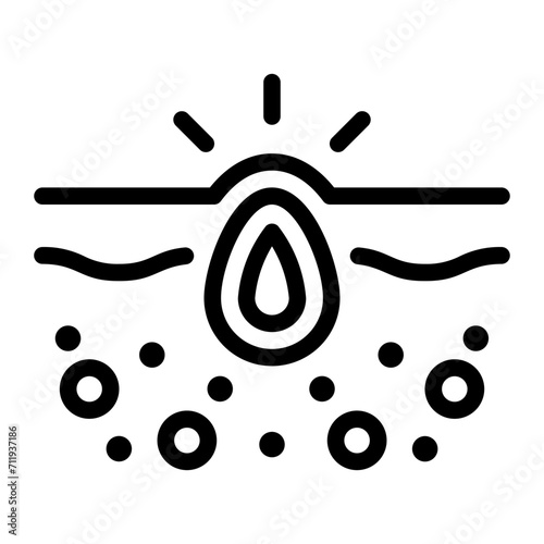 inflammation line icon