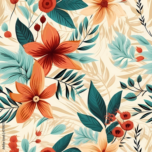 Seamless pattern of Boho - Bohemian style. Wrapping paper pattern