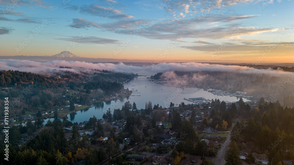 Mount Rainier in Gig Harbor Washington