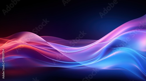 Colorful abstract background with smooth light waves
