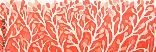 Coral simple and sophisticated pattern