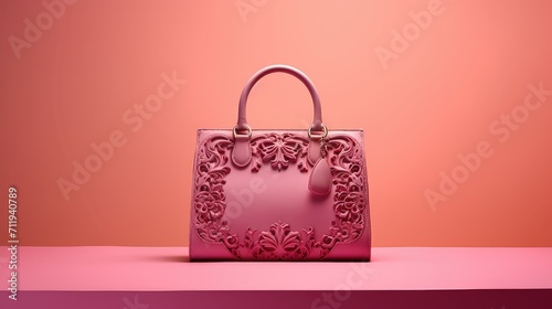design product pink background illustration fashion beauty, style trendy, girly chic design product pink background