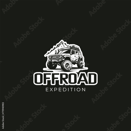 Adventure offroad overland SUV vector logo