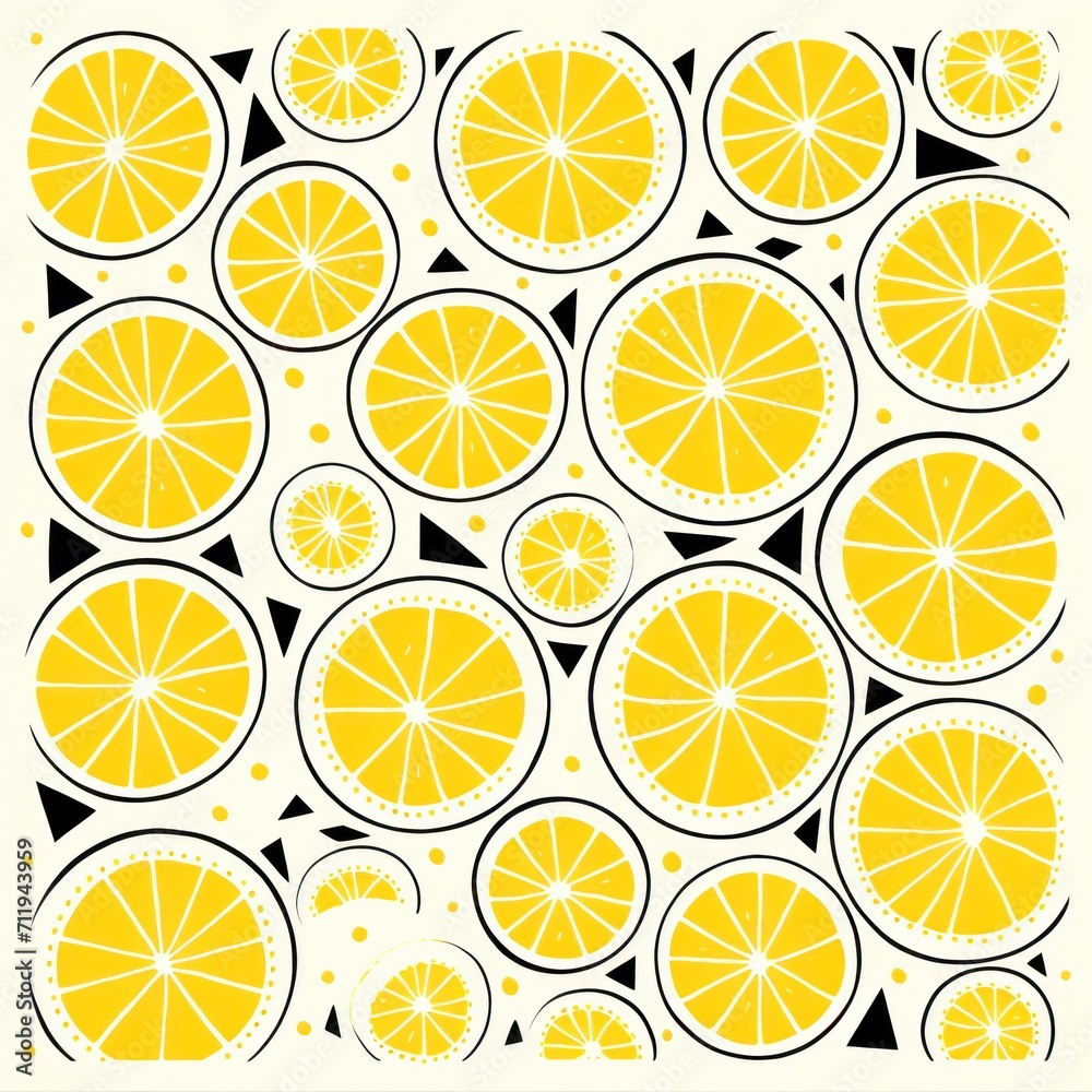 Lemon simple and sophisticated pattern