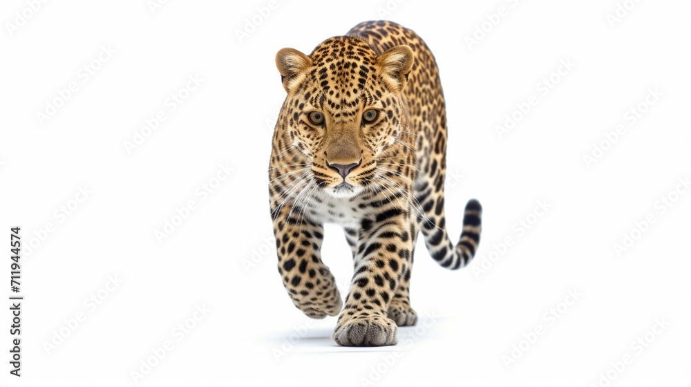 A leopard isolated on white background in studio (1)Ai Generative A leopard isolated on white background in studio (1)Ai Generative