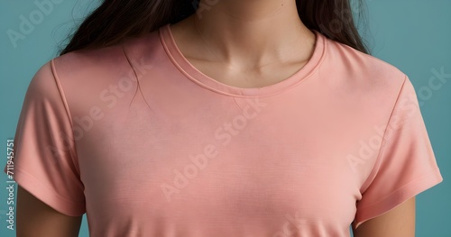 person in peach t shirt