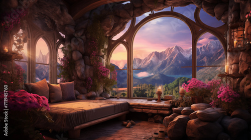 Dreamy large window elf room © Han