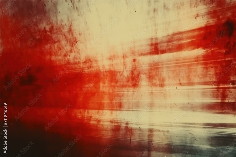 Old Film Overlay with light leaks, grain texture, vintage red background