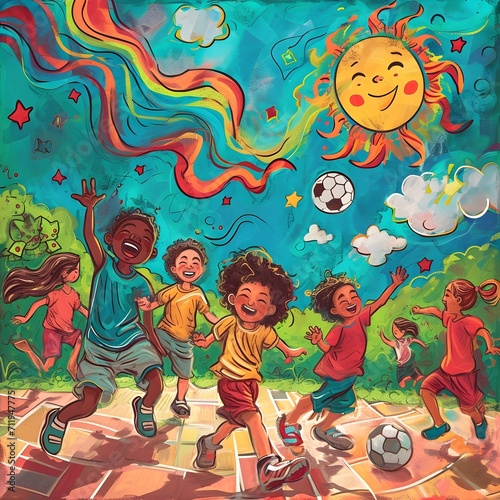 Joyful Soccer Fiesta: Children's Day Delight