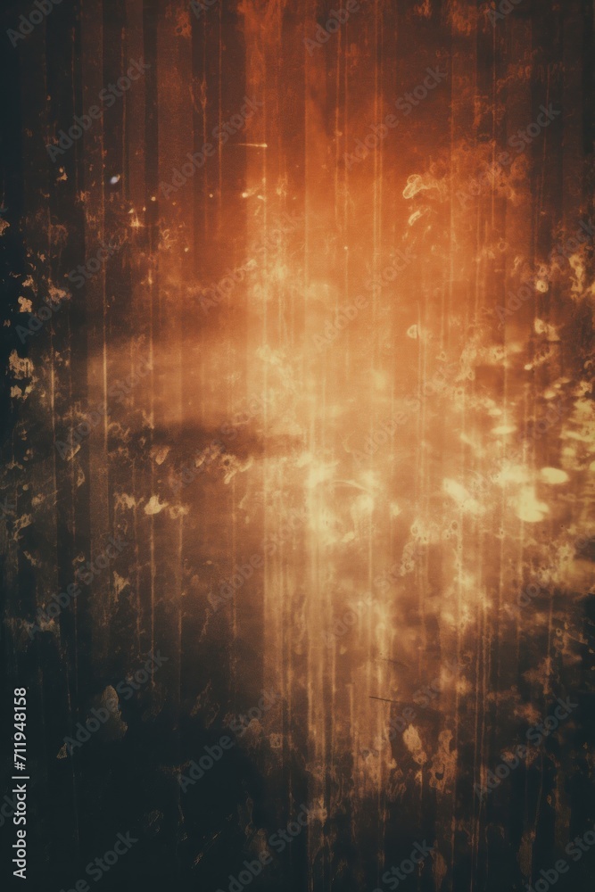 Old Film Overlay with light leaks, grain texture, vintage brown background